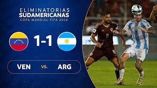 VENEZUELA vs ARGENTINA 11  RESUMEN  ELIMINATORIAS SUDAMERICANAS  FECHA 9 [upl. by Rape321]