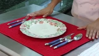 How to Set a Table With Silverware  Helpful Kitchen Tips [upl. by Destinee]