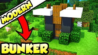 Minecraft ULTIMATE Modern Survival Bunker Tutorial How to Build [upl. by Anallese]