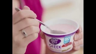 TV Commercial  Dannon Light amp Fit Strawberry Cheesecake Greek Yogurt  Taste The Power [upl. by Anella]