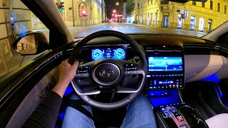 Hyundai TUCSON 2023  NIGHT POV test drive amp REVIEW PHEV 265 HP [upl. by Kampmann357]