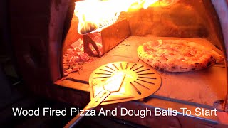 Wood fired Pizza With Dough Balls To Start [upl. by Jocelin]