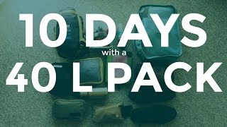 Packing For 10 Days in a 40 L Backpack CarryOn [upl. by Lucias]