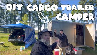 Ultimate Budget Friendly Cargo Trailer Camper Conversion Tour [upl. by Nahtan]