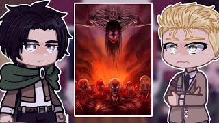 Past Eren Friends  Eren React to Him in Future  Attack on Titan React to [upl. by Norvan681]