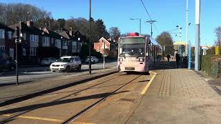 Stagecoach Supertram 111 departs Middlewood on the 1207 service to Meadowhall [upl. by Evette539]