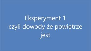 Powietrze eksperymenty dla klas IIII edukacja wczesnoszkolna [upl. by Irac701]