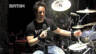 Glen Sobel shows Rhythm around his Alice Cooper tour kit [upl. by Enymzaj402]