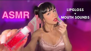 ASMR 💖 Lipgloss and mouth sounds 💖 [upl. by Htiekram]