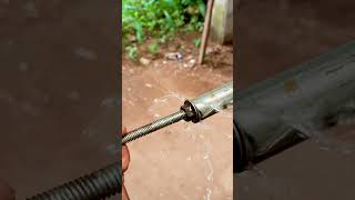 easy tip for stop water leak construction diy lifehacks [upl. by Aihsotal37]