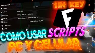 FLUXUS SIN KEY  COMO USAR SCRIPTSHACKS EN ROBLOX PC Y CELULAR 2024 [upl. by Ettenom203]