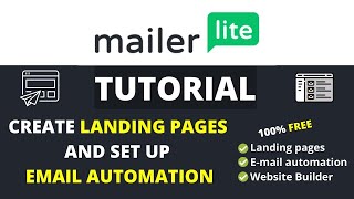 Mailer Lite Tutorial in Hindi  How To Create Landing Page amp Set Up Email Automation Full Guide [upl. by Reivaz]