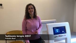 Testimonio Resonancia Magnética Terapéutica MBST  Julia protusión discal Utopía Clinique Gandía [upl. by Simsar417]