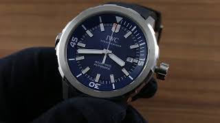 IWC Aquatimer Automatic Edition Expedition Jacques Yves Cousteau Functions and Care [upl. by Dorothee]