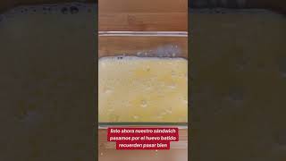 🥪 SANDWICH EN 5 MINUTOS ⏰  desayuno sandwich cocinafacil recetas cocina fyp fyi viral [upl. by Alled]