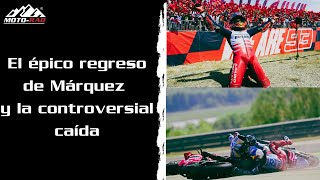 MotoGP Aragón 2024 ¡Epica victoria de Marc Márquez Y polémica caida de Bagnaia y Álex Márquez [upl. by Hayilaa]