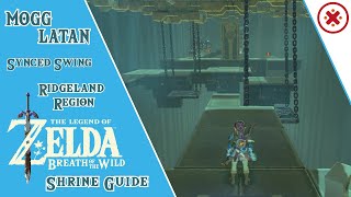 GUIDE Mogg Latan Shrine Synced Swing Legend of Zelda Breath of the Wild  ALL CHESTS [upl. by Atnovart]