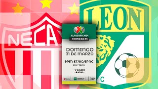 NECAXA VS LEÓN EN VIVO 🔴 JORNADA 13 LIGA MX CLAUSURA 2024 [upl. by Orfurd792]