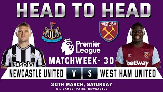 NEWCASTLE UNITED vs WEST HAM UNITED  Prediction amp Head to Head Stats Today Match Fixtures  EPL [upl. by Emoreg582]