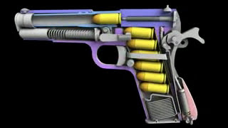 colt 45 1911 cut away animation [upl. by Aliel]