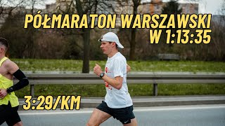 ZŁAMAŁEM 74 MINUTY  PÓŁMARATON WARSZAWSKI 2024 [upl. by Nolla]