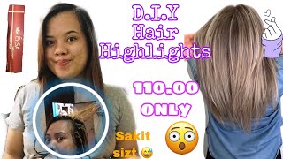 BALAYAGE AT HOME 😳  DIY Highlights [upl. by Dnalwor]