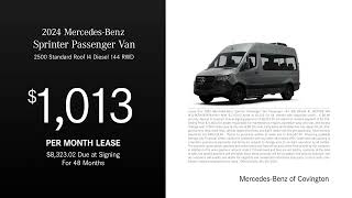 MercedesBenz Sprinter Passenger Van 09142024 4307599 [upl. by Nipha]