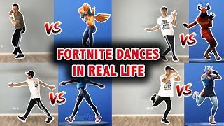 LEARN THESE FORTNITE DANCES IN REAL LIFE Scenario Clean Groove Crackdown and many more [upl. by Nee]