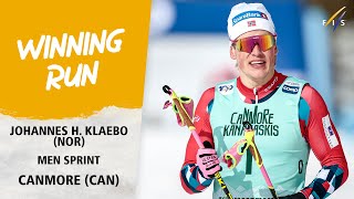 Backtoback Sprint wins for J H Klaebo  FIS Cross Country World Cup 2324 [upl. by Nyahs]