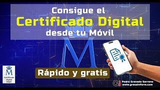 Cómo obtener el certificado digital desde el móvil [upl. by Otter]