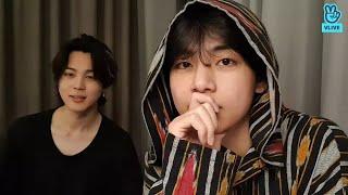 ENG SUB V amp JIMIN LIVE VLIVE 20211128 BTS VLIVE 2021 [upl. by Eikcuhc]