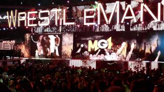 Wrestlemania 28  John Cena full Entrance  MGK  Invincible  040112 [upl. by Verity]