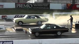 383 Duster vs 440 Dart Race in the 14 Mile [upl. by Iren]