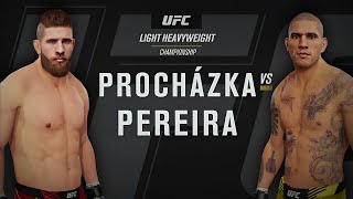 Jiri Prochazka vs Alex Pereira UFC 4 Gameplay Full Fight [upl. by Heyes]