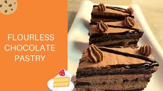 Flourless Moist Chocolate Cake  No Flour cake  Gluten Free cake  Triple Chocolate Keto Cake [upl. by Stavros159]