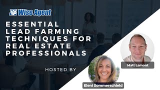 Effective Lead Farming Techniques for Real Estate Agents With Matt Lamont [upl. by Yblocaj644]