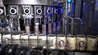 Complete beer filling line in can  15000 cph at 500ml in Croatia [upl. by Dominica]