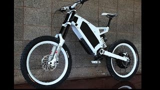 Stealth Bomber Electric Bike  Russian Countryside bashing Adaptto [upl. by Ahsein]