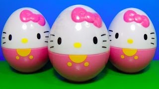 3 Hello Kitty surprise eggs HELLO KITTY for BABY mymillionTV [upl. by Shaefer]