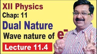 NCERT XII Physics Chap114 Wave nature of Electron Dual nature [upl. by Wickham]