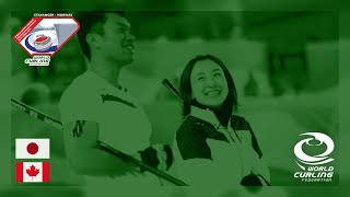 Japan v Canada  round robin  World Mixed Doubles Curling Championship 2019 [upl. by Wahlstrom]