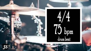 75 Bpm  44 Drum Beat [upl. by Airasor]