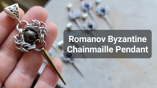 Fast n Easy Romanov Chainmaille Pendant [upl. by Desdemona146]