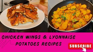 Vlog Garlic Chicken Wings Recipe  Lyonnaise Potatoes Recipe  Cook With Miss Marley [upl. by Callery]