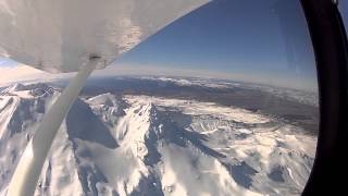 Around the Mountains Flight Mount Ruapehu New Zealand [upl. by Salema]