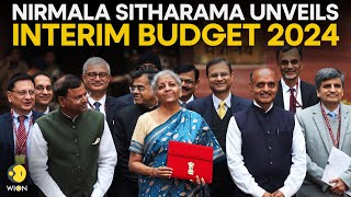 Budget 2024 Indias finance minister unveils budget with focus on poor women youth and farmers [upl. by Anitsirhc]