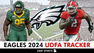 Philadelphia Eagles UDFA Tracker Full List of UDFAs Eagles Signed After 2024 NFL Draft Ft Gabe Hall [upl. by Xanthe418]