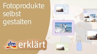 Fotobücher Fotogrußkarten amp Fotokalender selbst gestalten und mit Kodak sofort bei dm drucken [upl. by Sawtelle424]