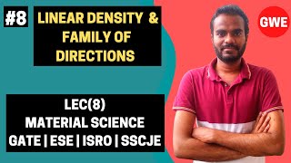 Material Science  Linear Density amp Family of Directions  Aditya Thakur  GATE  ESE  ISRO  SSCJE [upl. by Daas]