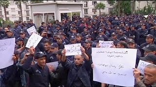 Police in Algeria continue sitin over pay [upl. by Nytsyrk913]